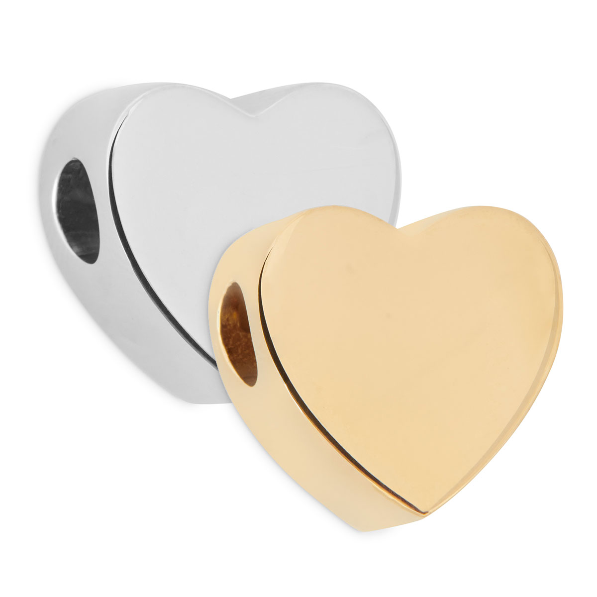 Premium Gold and Silver Heart Beads - Lucentt Funeral Products